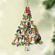 King Charles Spaniel-Christmas Tree Lights-Two Sided Ornament