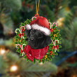 BLACK Labrador-Xmas Bandana Hanging Ornament