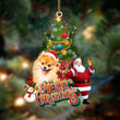 Pomeranian-Christmas Tree&Dog Hanging Ornament