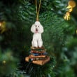 Poodle-Sit On The Book Two Sides Ornament