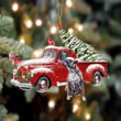 Boxer 1-Cardinal & Truck Two Sided Ornament