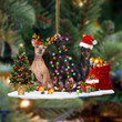 Miniature Pinscher-Christmas Dog Friends Hanging Ornament