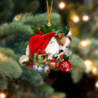 Jack Russell Terrier-Sleeping In Hat Two Sides Ornament