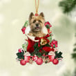 Cairn Terrier 1-Red Boot Hanging Ornament