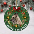 Ceramic Dog Christmas Ornament-Belgian Laekenois Hanging Ornament
