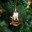 Saint Bernard-Sit On The Book Two Sides Ornament
