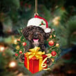 Schnoodle-Dogs give gifts Hanging Ornament