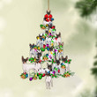 Toy Fox Terrier-Christmas Tree Lights-Two Sided Ornament