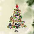 English Cocker Spaniel-Christmas Tree Lights-Two Sided Ornament