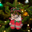 Cat Inside Your Gloves Christmas Holiday-Two Sided Ornament