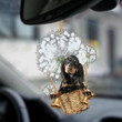 Black and Tan Coonhound-Dandelion-Two Sided Ornament