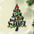 Schipperke-Christmas Tree Lights-Two Sided Ornament
