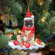 FAWN Pug 1-Better Christmas Hanging Ornament