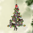 Giant Schnauzer-Christmas Tree Lights-Two Sided Ornament