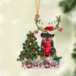 Rottweiler 2-Christmas Tree Gift Hanging Ornament