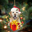 Labrador-Dogs give gifts Hanging Ornament