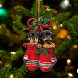 Rottweiler Inside Your Gloves Christmas Holiday-Two Sided Ornament