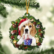 Beagle and Christmas gift for her gift for him gift for Beagle lover ornament