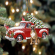 Boxer-Cardinal & Truck Two Sided Ornament