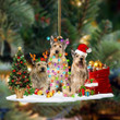 Berger Picard-Christmas Dog Friends Hanging Ornament