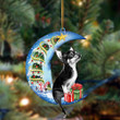 Chihuahua Sit On The Blue Moon-Two Sided Ornament