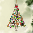 Cavalier King Charles Spaniel-Christmas Tree Lights-Two Sided Ornament