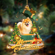 Pomeranian-Christmas Gifts&dogs Hanging Ornament