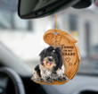 Shih tzu forever in my heart hanging ornament-2D Effect