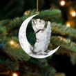 Westie-Sit On The Moon-Two Sided Ornament