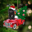 BLACK Pomeranian Phone Case  C-Pine Truck Hanging Ornament