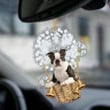Boston Terrier-Dandelion-Two Sided Ornament