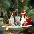 English Springer Spaniel-Christmas Dog Friends Hanging Ornament