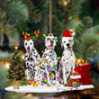 Dalmatian-Christmas Dog Friends Hanging Ornament