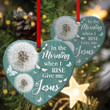 Dandelion Ceramic Heart Ornament - Give Me Jesus NUA104
