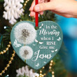 Dandelion Ceramic Heart Ornament - Give Me Jesus NUA104