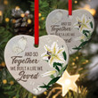 Lily Ceramic Heart Ornament - Built A Life We Loved Together CC34