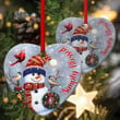 Special Snowman Ceramic Heart Ornament - You Are Blessed From Jesus CC28