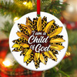 I Am A Child Of God - Christian Ceramic Circle Ornament CC21