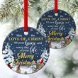 Meaningful Christian Ceramic Circle Ornament - You Are Blessed By The Love Of Christ CC37