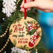 I Will Not Fear - Lovely Christian Ceramic Circle Ornament CC40
