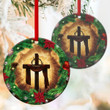 Merry Christmas - Jesus Ceramic Circle Ornament NUQ90