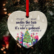 The Best Gift For Christmas Is The Presence Of Family - Christmas Ceramic Heart Ornament HIHN120