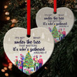 The Best Gift For Christmas Is The Presence Of Family - Christmas Ceramic Heart Ornament HIHN120