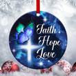 Have Faith In God - Butterfly Ceramic Circle Ornament CCO2