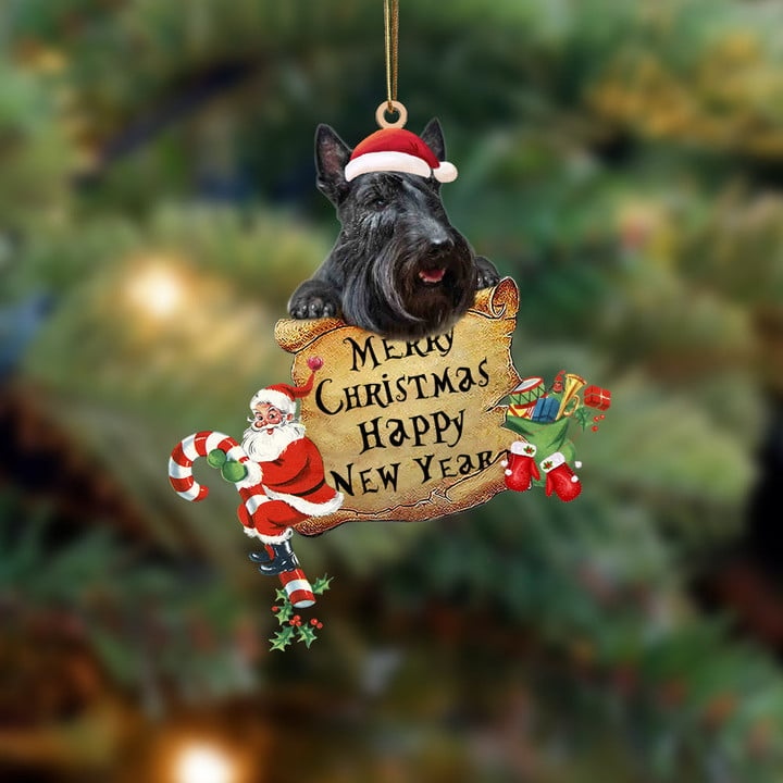 Scottish Terrier-Christams & New Year Two Sided Ornament