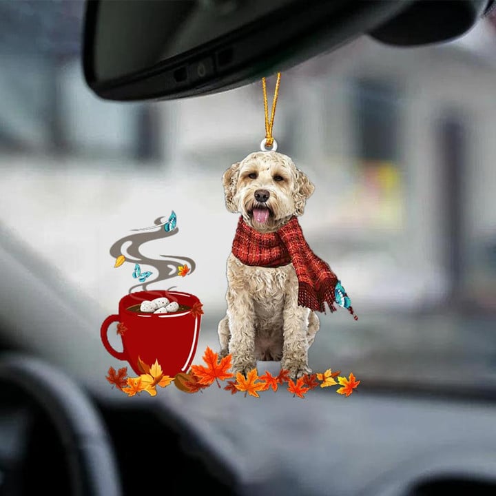 Goldendoodle 1-Fall Chocolate-Two Sided Ornament