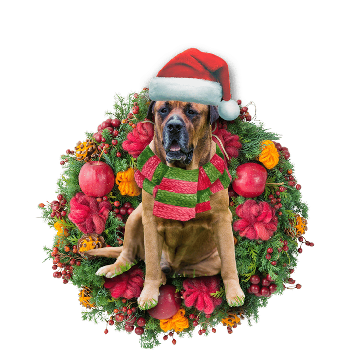 Bull Mastiff Christmas Ornament