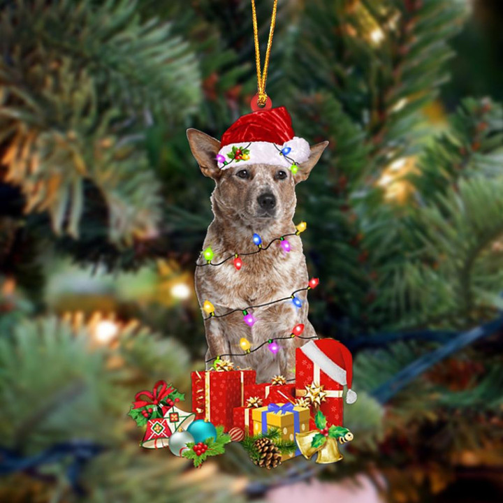 RED Heeler-Dog Be Christmas Tree Hanging Ornament