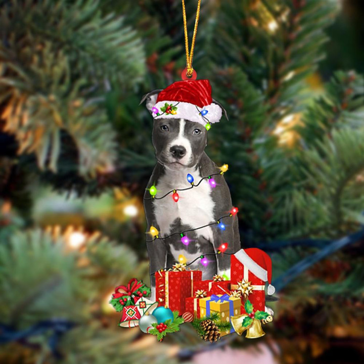 Blue Nose Pitbull-Dog Be Christmas Tree Hanging Ornament