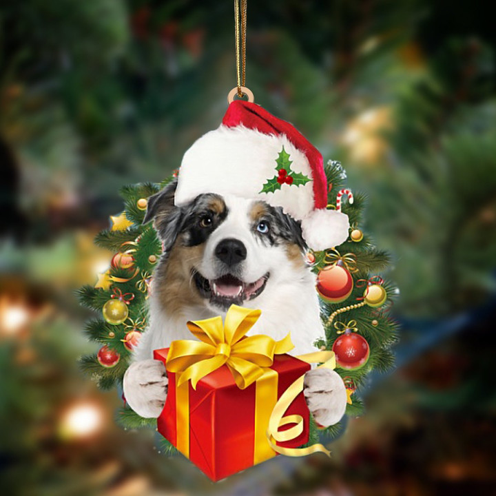 Australian Shepherd-Dogs give gifts Hanging Ornament